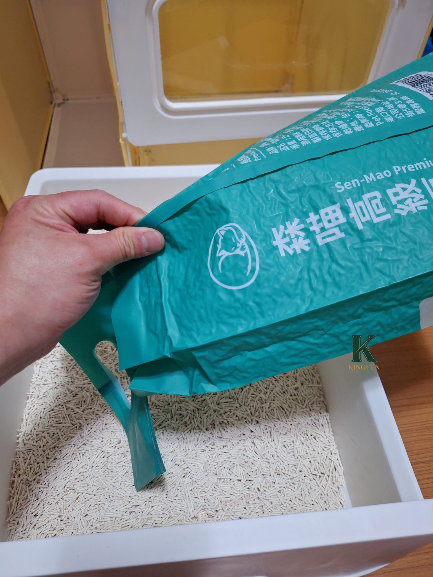 〔寵物 體驗〕森喵高級豆腐砂|低粉塵又好鏟?饅頭實測真的有感 - 第2張圖 〔寵物 體驗〕森喵高級豆腐砂|低粉塵又好鏟?饅頭實測真的有感